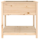 NNEVL Planter with Shelf 82.5x82.5x81 cm Solid Wood Pine