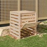 NNEVL Composter 63.5x63.5x77.5 cm Solid Wood Pine
