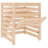 NNEVL Composter 63.5x63.5x77.5 cm Solid Wood Pine