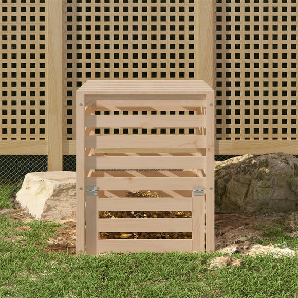 NNEVL Composter 63.5x63.5x77.5 cm Solid Wood Pine