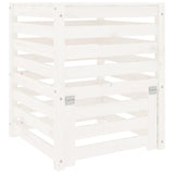 NNEVL Composter White 63.5x63.5x77.5 cm Solid Wood Pine