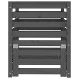 NNEVL Composter Grey 63.5x63.5x77.5 cm Solid Wood Pine