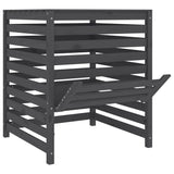 NNEVL Composter Grey 82.5x82.5x99.5 cm Solid Wood Pine