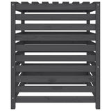 NNEVL Composter Grey 82.5x82.5x99.5 cm Solid Wood Pine