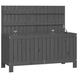 NNEVL Garden Storage Box Grey 115x49x60 cm Solid Wood Pine