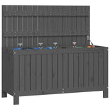 NNEVL Garden Storage Box Grey 115x49x60 cm Solid Wood Pine