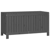 NNEVL Garden Storage Box Grey 115x49x60 cm Solid Wood Pine