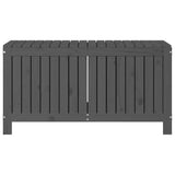 NNEVL Garden Storage Box Grey 115x49x60 cm Solid Wood Pine