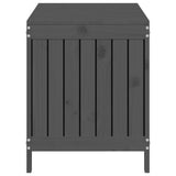NNEVL Garden Storage Box Grey 115x49x60 cm Solid Wood Pine