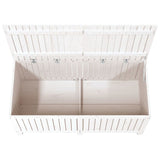 NNEVL Garden Storage Box White 147x68x64 cm Solid Wood Pine