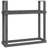 NNEVL Firewood Rack Grey 110x35x108.5 cm Solid Wood Pine