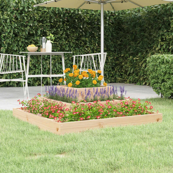 NNEVL Planter 80x80x27 cm Solid Wood Pine