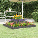 NNEVL Planter Grey 80x80x27 cm Solid Wood Pine