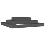 NNEVL Planter Grey 110x110x27 cm Solid Wood Pine