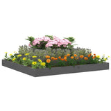 NNEVL Planter Grey 110x110x27 cm Solid Wood Pine