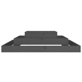 NNEVL Planter Grey 110x110x27 cm Solid Wood Pine