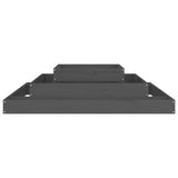 NNEVL Planter Grey 110x110x27 cm Solid Wood Pine