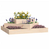 NNEVL Planter 83x83x27 cm Solid Wood Pine