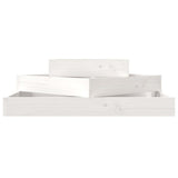 NNEVL Planter White 83x83x27 cm Solid Wood Pine