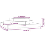 NNEVL Planter 112x112x27 cm Solid Wood Pine