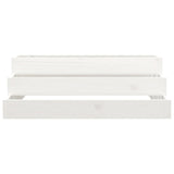 NNEVL Planter White 80x80x27 cm Solid Wood Pine