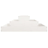 NNEVL Planter White 80x80x27 cm Solid Wood Pine