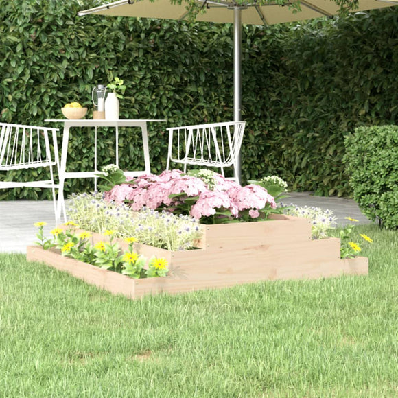 NNEVL Planter 110x110x27 cm Solid Wood Pine