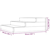 NNEVL Planter 78x78x27 cm Solid Wood Pine