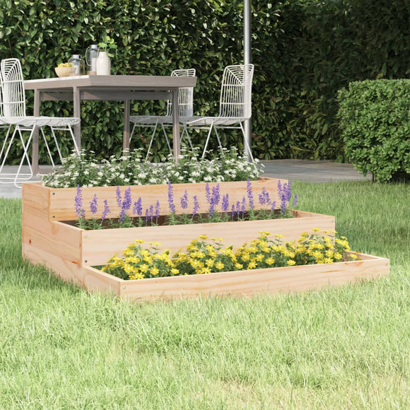 NNEVL Planter 78x78x27 cm Solid Wood Pine
