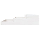NNEVL Planter White 107x107x27 cm Solid Wood Pine