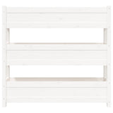 NNEVL Planter White 112x25x104.5 cm Solid Wood Pine