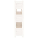 NNEVL Planter White 112x25x104.5 cm Solid Wood Pine