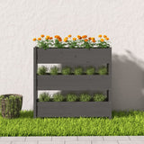 NNEVL Planter Grey 112x25x104.5 cm Solid Wood Pine