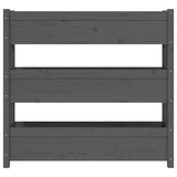 NNEVL Planter Grey 112x25x104.5 cm Solid Wood Pine