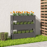 NNEVL Planter Grey 112x25x104.5 cm Solid Wood Pine