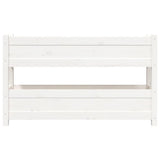 NNEVL Planter White 112x25x66 cm Solid Wood Pine