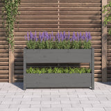 NNEVL Planter Grey 112x25x66 cm Solid Wood Pine