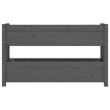 NNEVL Planter Grey 112x25x66 cm Solid Wood Pine