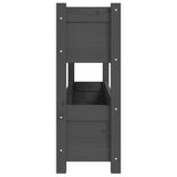 NNEVL Planter Grey 112x25x66 cm Solid Wood Pine