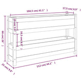 NNEVL Planter Grey 112x25x66 cm Solid Wood Pine