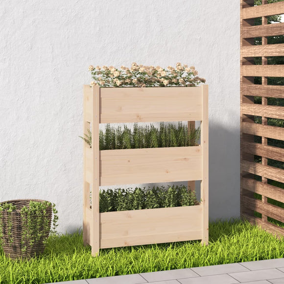 NNEVL Planter 77x25x104.5 cm Solid Wood Pine