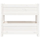NNEVL Planter White 77x25x66 cm Solid Wood Pine