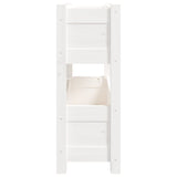 NNEVL Planter White 77x25x66 cm Solid Wood Pine