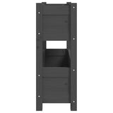 NNEVL Planter Grey 77x25x66 cm Solid Wood Pine
