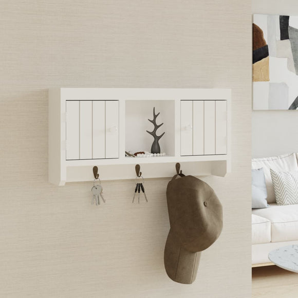 NNEVL Key Cabinet White 40x8.5x20 cm Engineered Wood&Steel