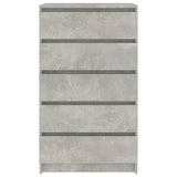 NNEVL Drawer Cabinet Concrete Grey 60x36x103 cm Engineered Wood