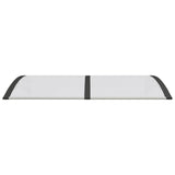 NNEVL Door Canopy Black and Transparent 150x80 cm Polycarbonate