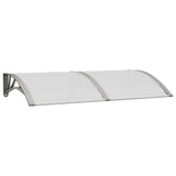 NNEVL Door Canopy Grey 150x80 cm Polycarbonate