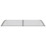 NNEVL Door Canopy Grey 150x80 cm Polycarbonate