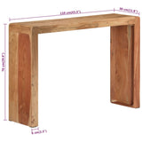 NNEVL Console Table 110x30x76 cm Solid Wood Acacia